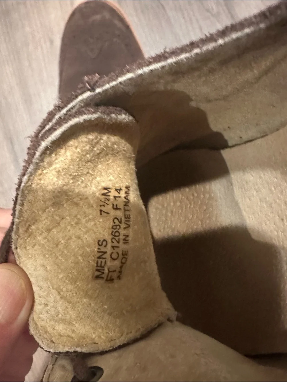 Cole Haan Men's Brown Suede Wingtip Dress Shoes